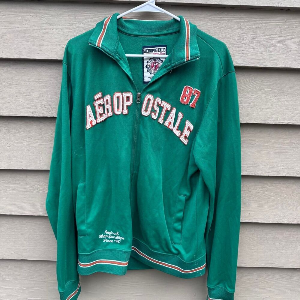 Aeropostale Men's Green Hoodie